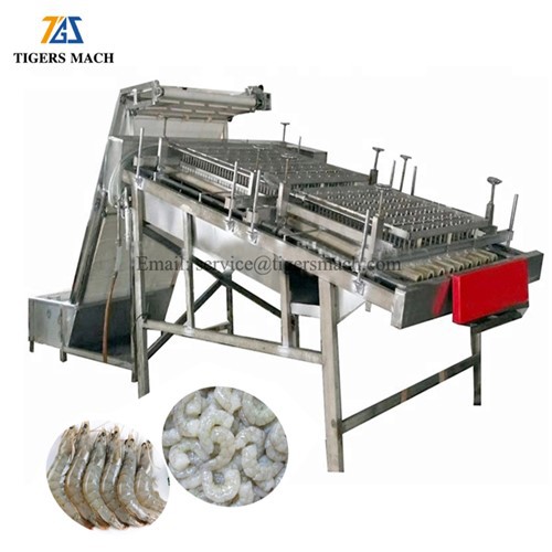 Pelatrice automatica per gamberetti