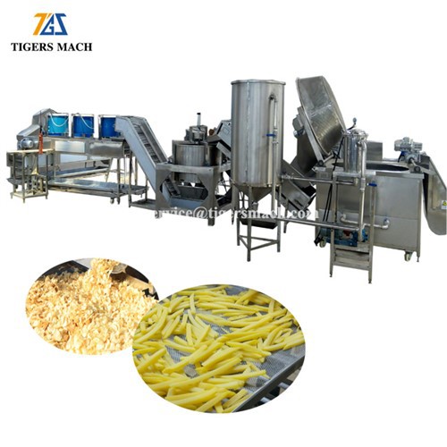 Linea di processo per patatine fritte
